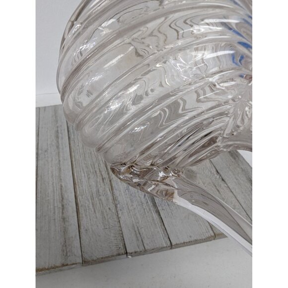 Optic Swirl Oil Cruet Light Pink No Stopper 5" Tall - Picture 3 of 7